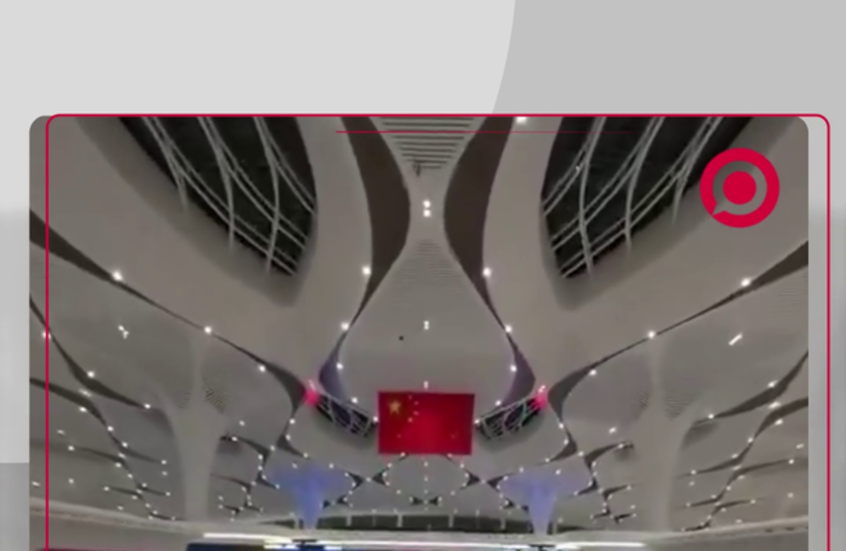 طائرة مسيرة تصور أحدث المطارات في الصين