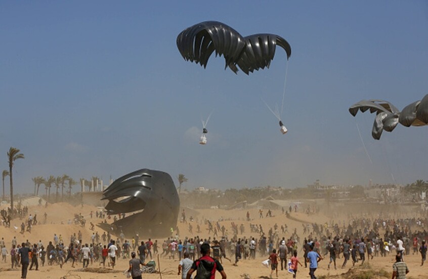 أنقرة تعتبر إسقاط المساعدات جوا على قطاع غزة عملية غير آمنة