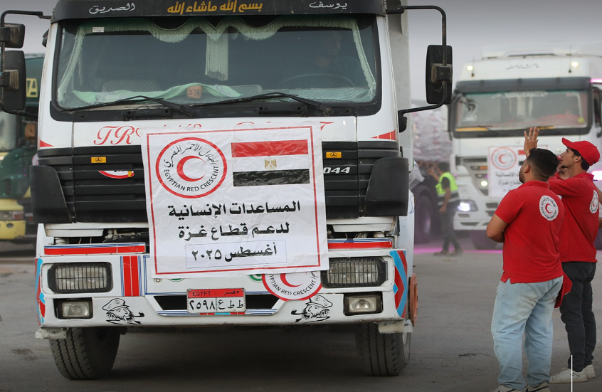 مصر ترسل قافلة مساعدات جديدة إلى غزة