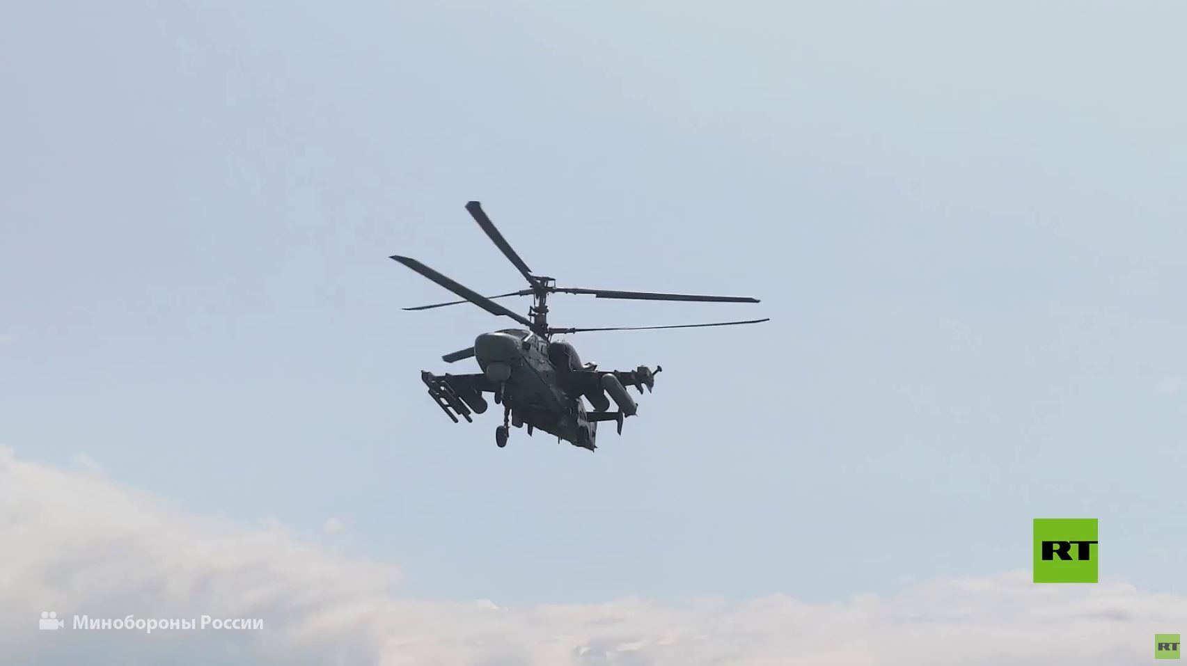 مروحيات "Ka-52" الروسية تدمر تجمعات قوات كييف