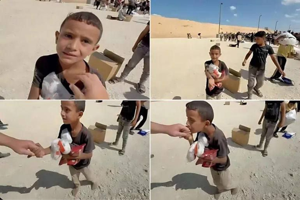 والدة طفل ظهر يقبل يد جندي أمريكي في غزة: ابني خرج بحثا عن طعام ولم يعد