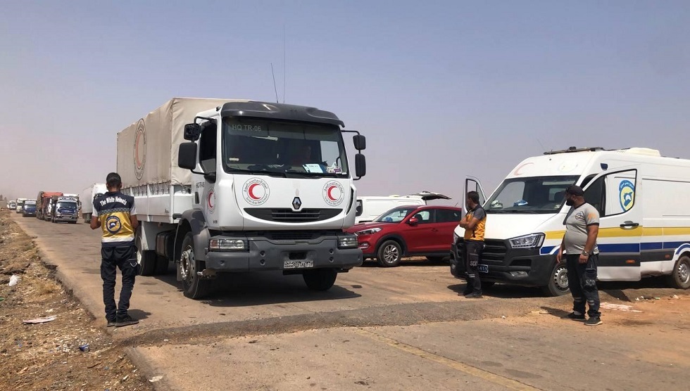 الدفاع المدني السوري يعلن خروج 154 عائلة من محافظة السويداء