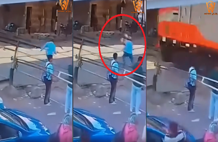 مصر.. شجاعة استثنائية تنقذ شابا من موت مؤكد أسفل قطار (فيديو)