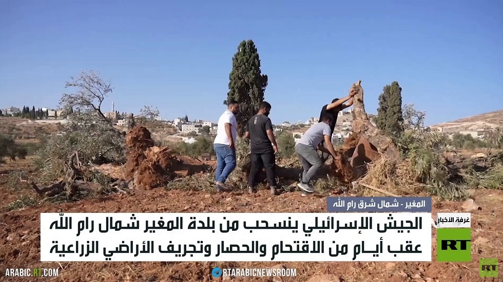 الجيش الإسرائيلي يخلف دمارا بقرية المغير