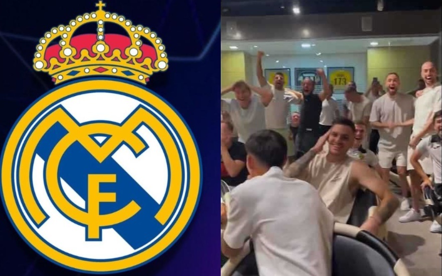 فرحة هستيرية بعد وقوع بطل كازاخستان مع ريال مدريد في دوري الأبطال
