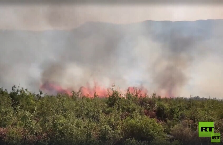 كشف حقيقة مسيرة تطلق اللهب لإشعال الحرائق عمدا في سوريا (فيديو)