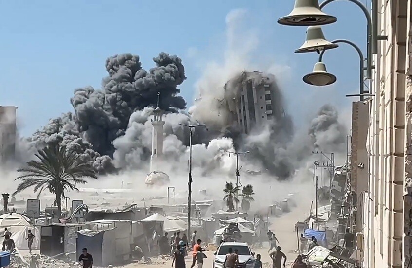 ستيفان دوجاريك: نشعر بالقلق من نية استهداف الجيش الإسرائيلي المزيد من المباني الشاهقة في غزة