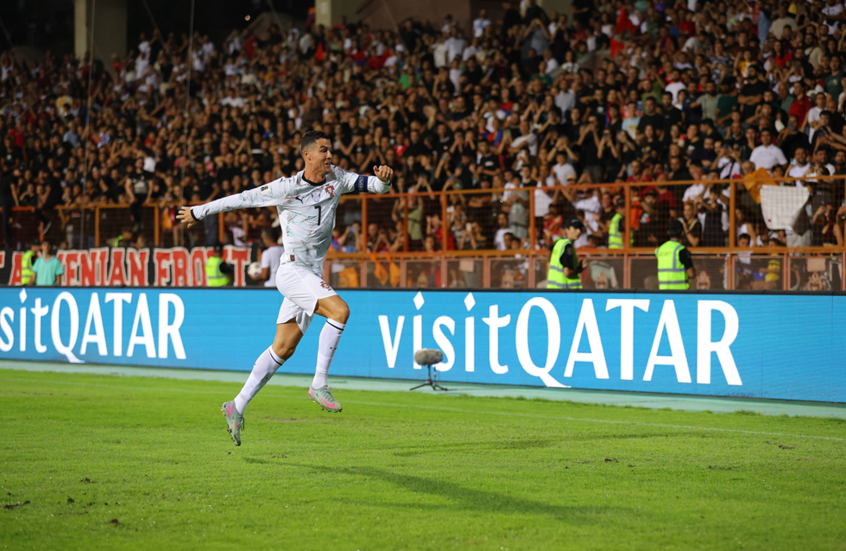 رونالدو يهز شباك أرمينيا بهدف رائع (فيديو)