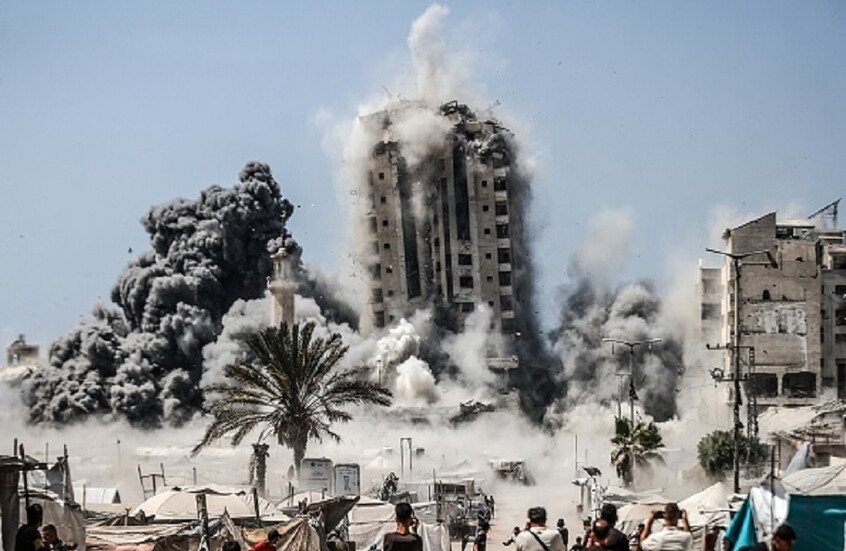 نتنياهو  يدعو سكان مدينة غزة إلى مغادرتها ويعلن عن شن عملية برية واسعة النطاق