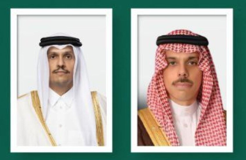وزير الخارجية السعودي يؤكد لنظيره القطري وضع كافة إمكانيات المملكة لمساندة قطر وما تتخذه من إجراءات