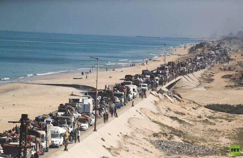 موجة نزوح واسعة من غزة نحو الجنوب وسط قصف إسرائيلي مكثف (فيديو)