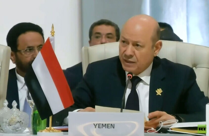 العليمي يطالب بتبنّي مقاربة عربية إسلامية شاملة من 3 محاور لكبح إسرائيل (فيديو)