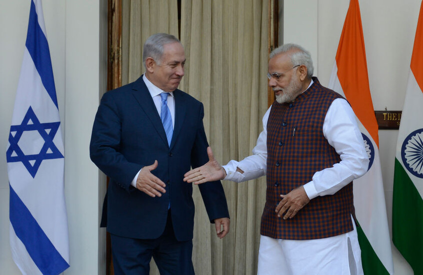 نتنياهو يوجه رسالة مصورة لمودي (فيديو)