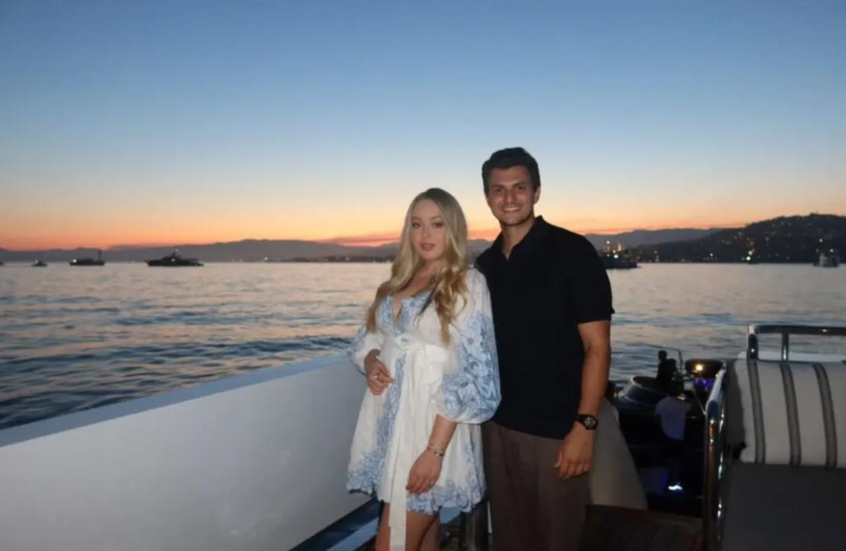 تيفاني ترامب تستجم صحبة زوجها اللبناني على متن