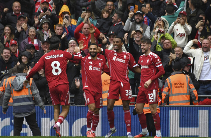 ليفربول يعبر إيفرتون ويتصدر الدوري الإنجليزي بالعلامة الكاملة (فيديو)