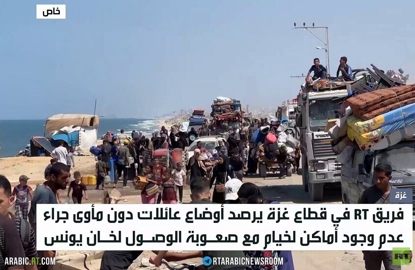 النازحون من غزة.. لا مأوى في الجنوب