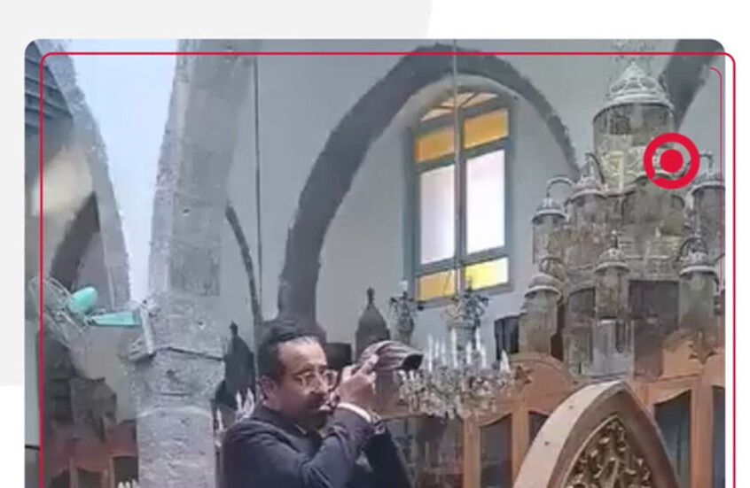 مؤسس جمعية اليهود في إسرائيل ينفخ الشوفار في كنيس الفرنج بدمشق بعد 29 عاما