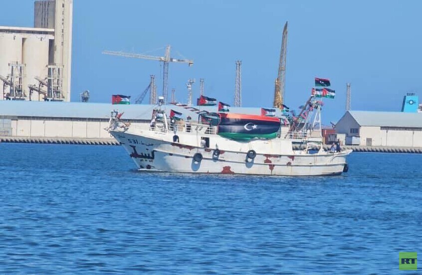 تشويش إسرائيلي يستهدف موقع تتبع سفينة "عمر المختار" ضمن أسطول الصمود المتجه إلى غزة