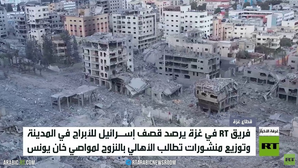 غزة.. تدمير للأبراج ودفع نحو النزوح