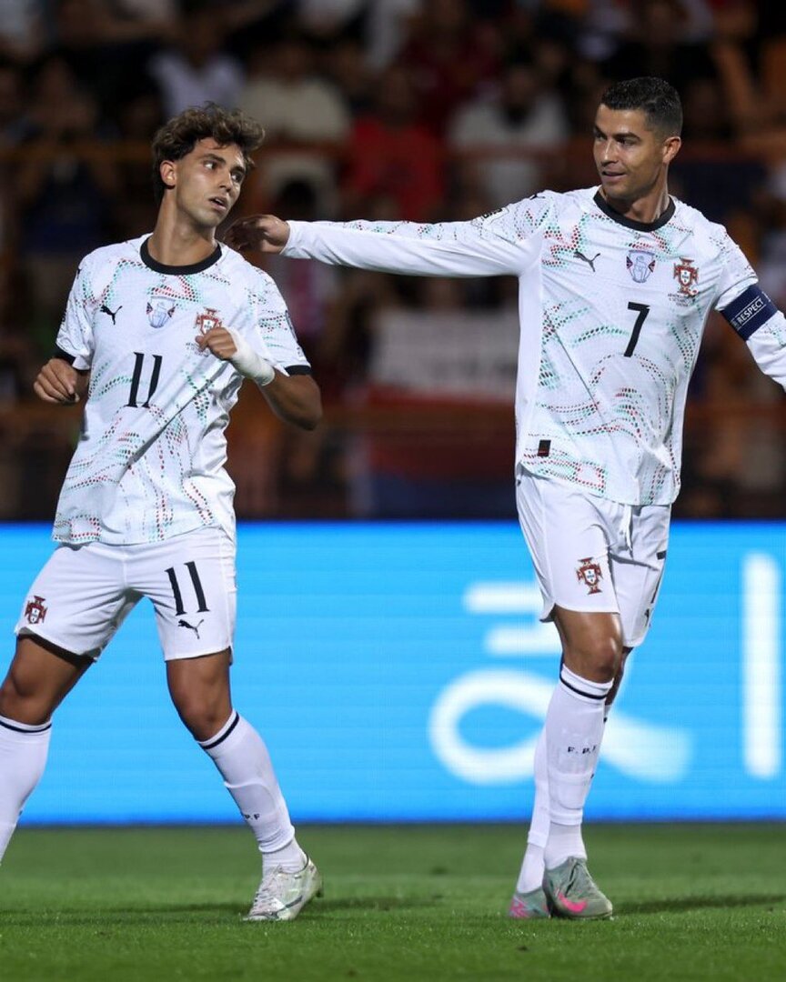رد فعل النصر السعودي على أهداف رونالدو وفيليكس مع منتخب البرتغال (صورة)
