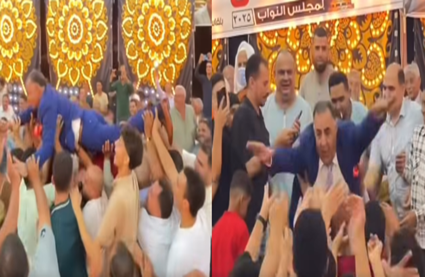 "النائب الطائر".. فيديو لمرشح برلماني مصري يثير جدلا