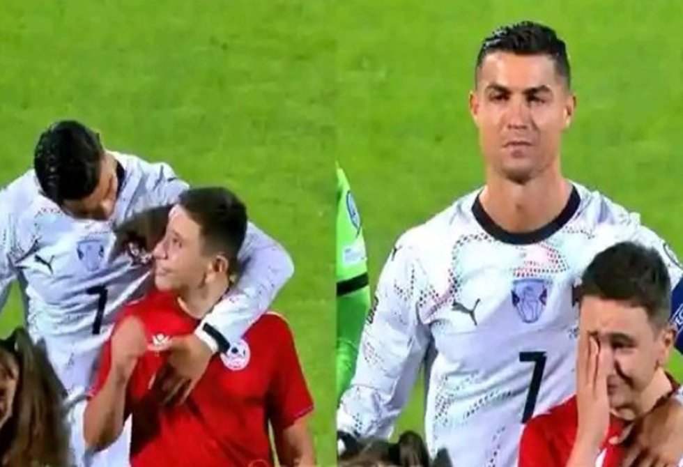 بعد أن أبكاه فرحا.. رونالدو يهدي "صديقه الجديد" لحظة تاريخية خارج الملعب (فيديو)