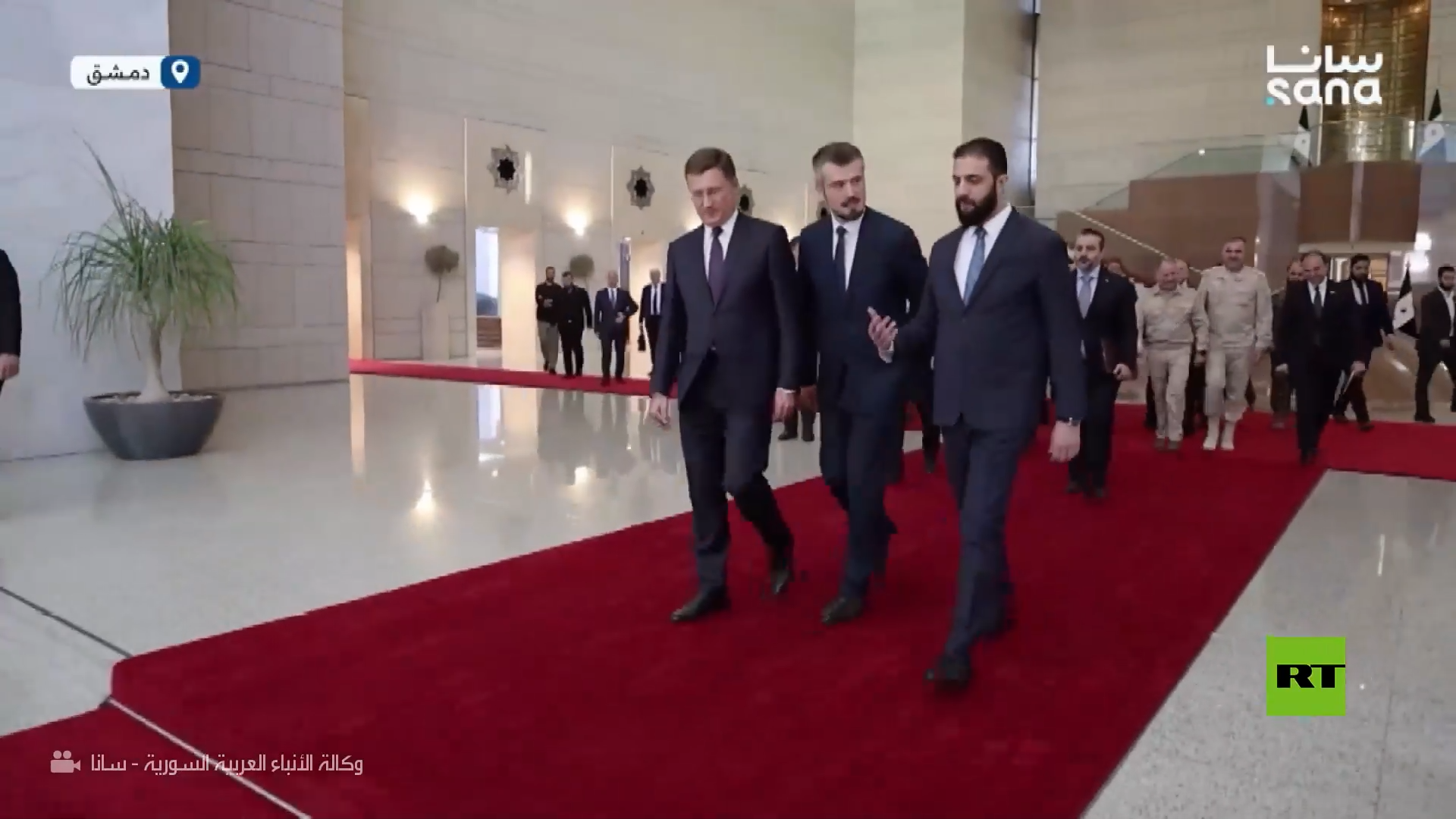 مشاهد من لقاء الرئيس السوري بنائب رئيس الوزراء الروسي في دمشق
