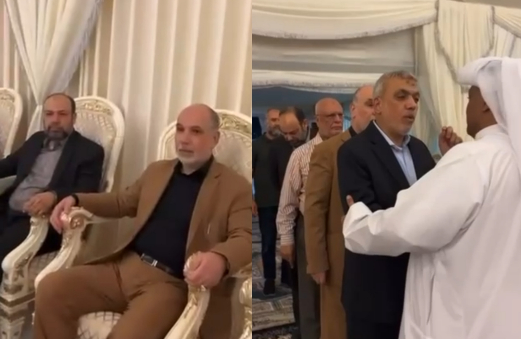 وفد من "حماس" يعزي في الضابط القطري الذي سقط في الضربة الإسرائيلية للدوحة (فيديو)