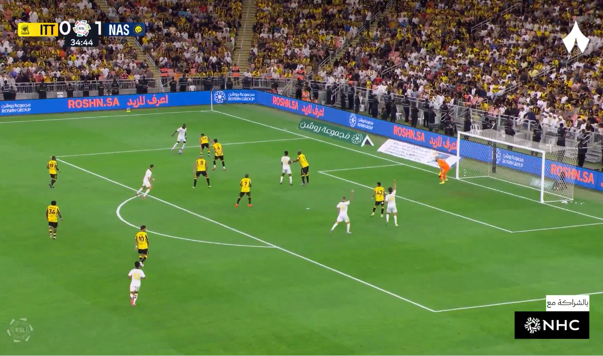 شاهد.. رونالدو يهز شباك الاتحاد بطريقة رائعة