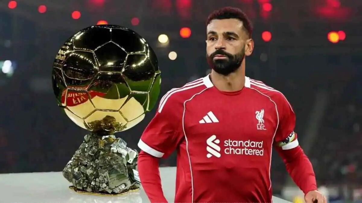 "رقم مفاجئ".. عدد النقاط التي حصل عليها محمد صلاح في سباق الكرة الذهبية 2025
