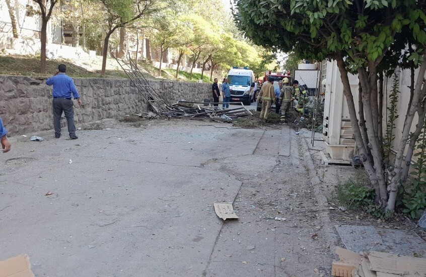 انفجار في مجمع كليات هندسة جامعة ⁧طهران⁩ (فيديو + صور)