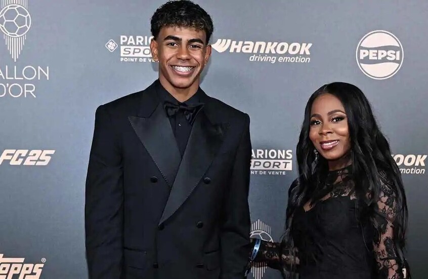 "بصورة وعشاء".. والدة لامين جمال تستغل شهرته لمشروع خاص بها (صورة)