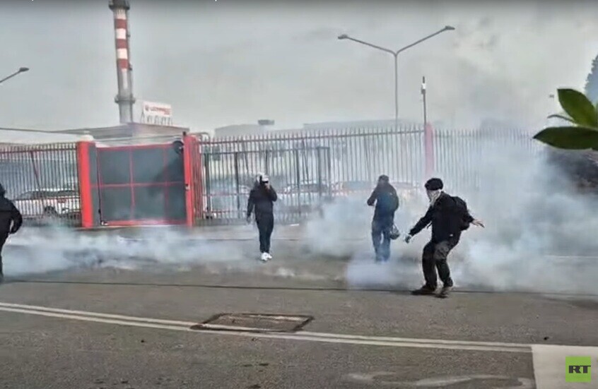 "تورينو تقف مع فلسطين".. حرب عصابات أمام شركة "ليوناردو" للصناعات الدفاعية في إيطاليا (فيديو)