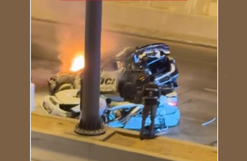 سيارة شرطة سقطت على مركبته.. مصرع مصري في حادث مأساوي بالرياض (فيديو)