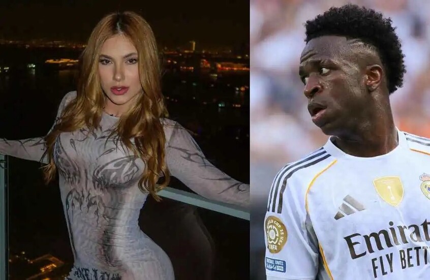 ظهور مثير لصديقة فينيسيوس جونيور في "البرنابيو" (صورة)