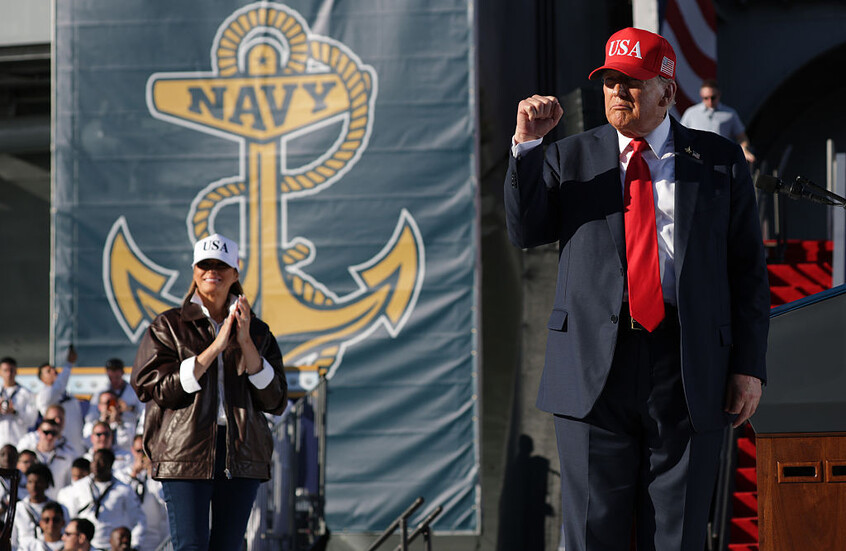 ترامب يحتفل بالذكرى الـ250 للبحرية الأمريكية (فيديو)
