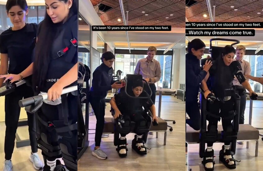 بعد عقد من الشلل.. اللبنانية جيسيكا الطويل تعود للمشي في لحظة مؤثرة (فيديو)