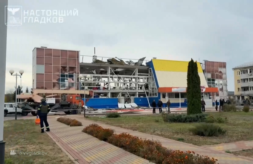 مشاهد لآثار هجوم صاروخي أوكراني على مقاطعة بيلغورود