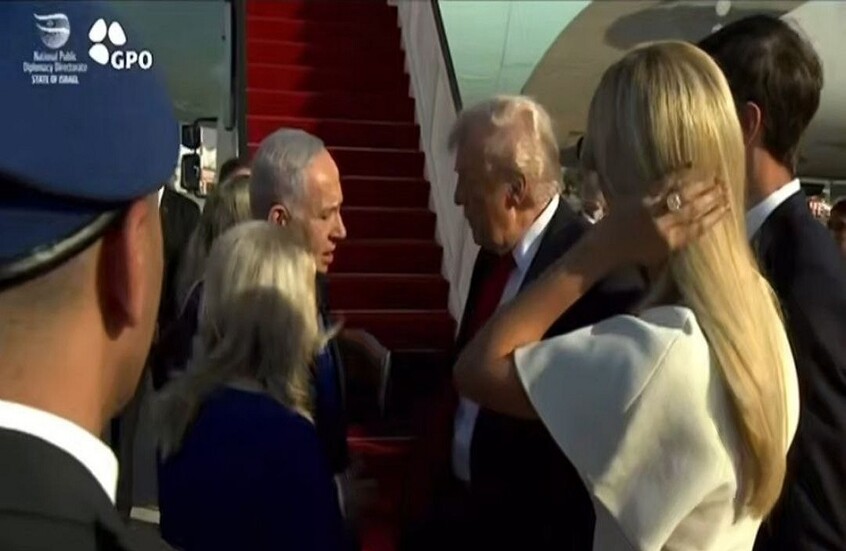 ترامب يغادر إسرائيل متوجها إلى شرم الشيخ (فيديو)