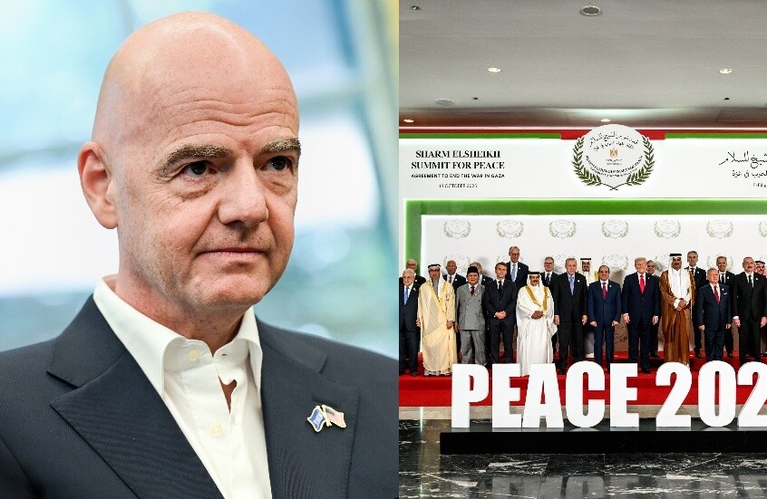 سر حضور رئيس "فيفا" إنفانتينو قمة السلام في شرم الشيخ