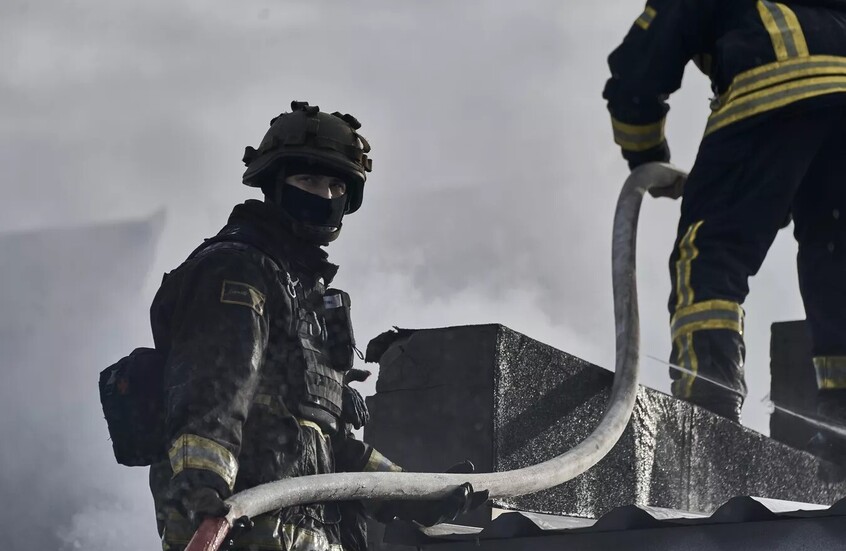 وسائل إعلام أوكرانية: اندلاع حريق في خزان ضخم للوقود شمالي البلاد