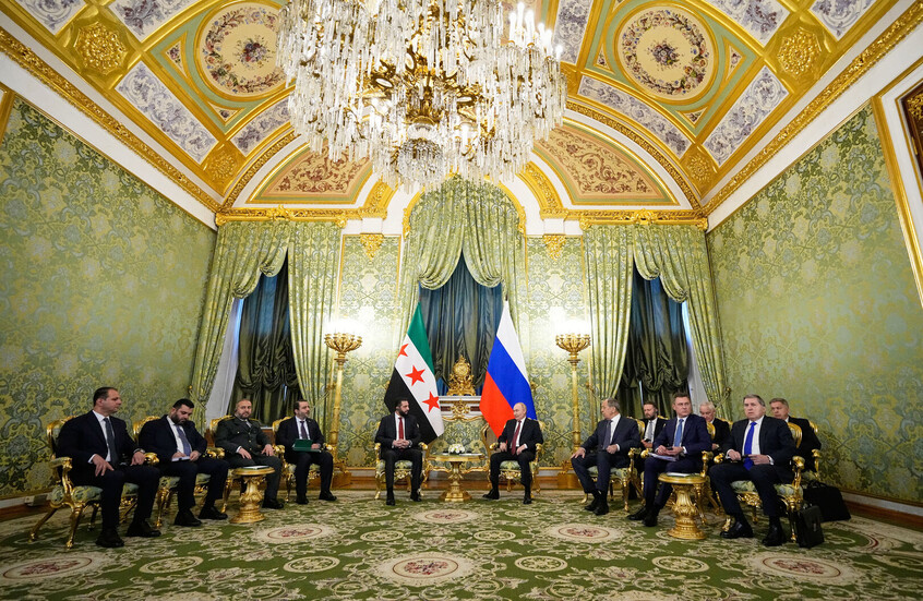 انتهاء محادثات بوتين والشرع بعد استمرارها لأكثر من ساعتين ونصف