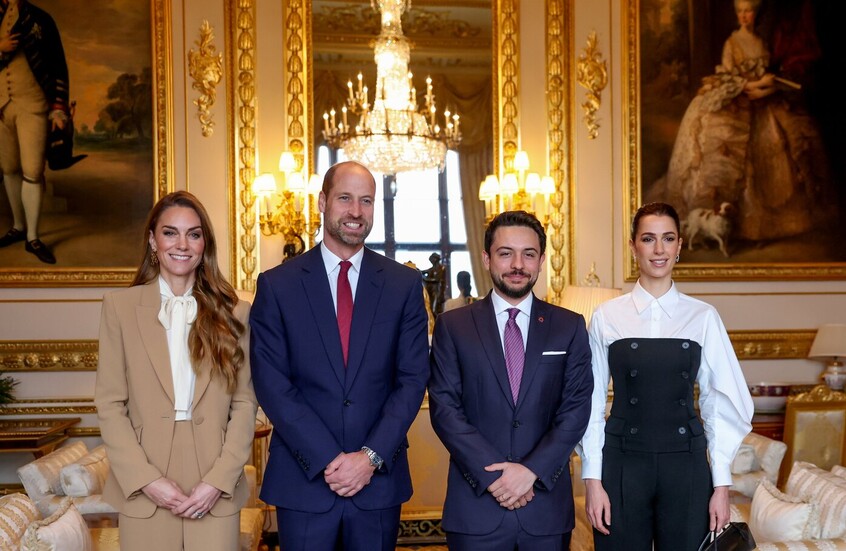 ولي عهد بريطانيا يستقبل نظيره الأردني في قلعة وندسور (صور)