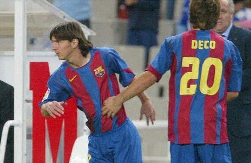 في ذكرى ظهوره الأول منذ 21 عاما بقميص برشلونة.. تعليق مثير ليونيل ميسي (صورة)