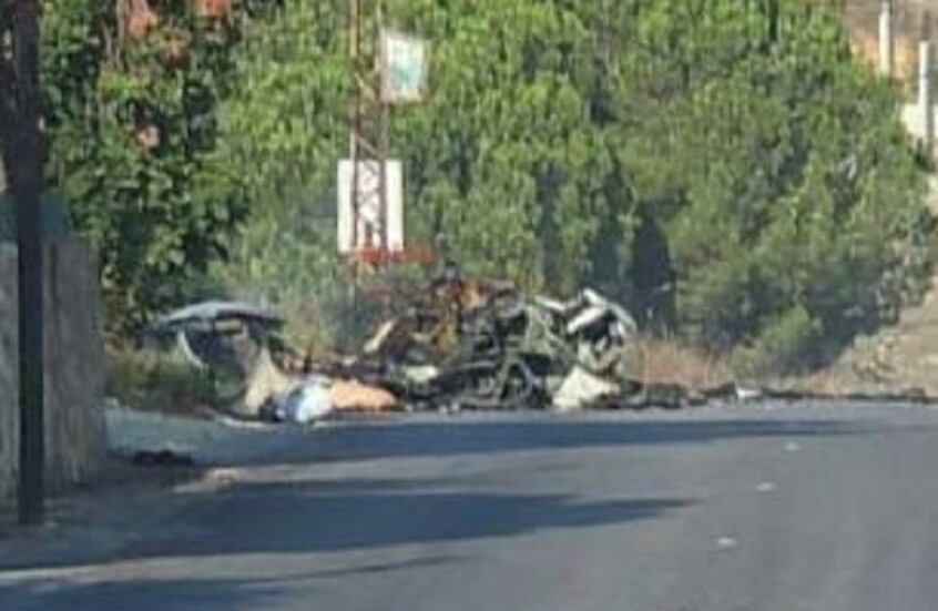 مقتل شخص جراء غارة إسرائيلية على سيارة في بلدة خربة سلم جنوب لبنان (فيديو)