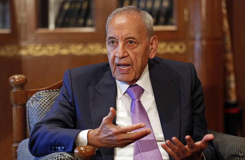 رئيس البرلمان اللبناني يكشف تفاصيل سقوط مقترح التفاوض مع إسرائيل