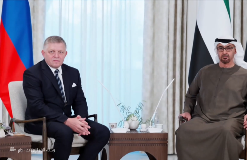 رئيس الإمارات يستقبل رئيس وزراء سلوفاكيا في أبوظبي