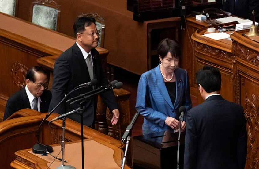 ساناي تاكايشي أول امرأة في تاريخ اليابان تتولى رئاسة الحكومة