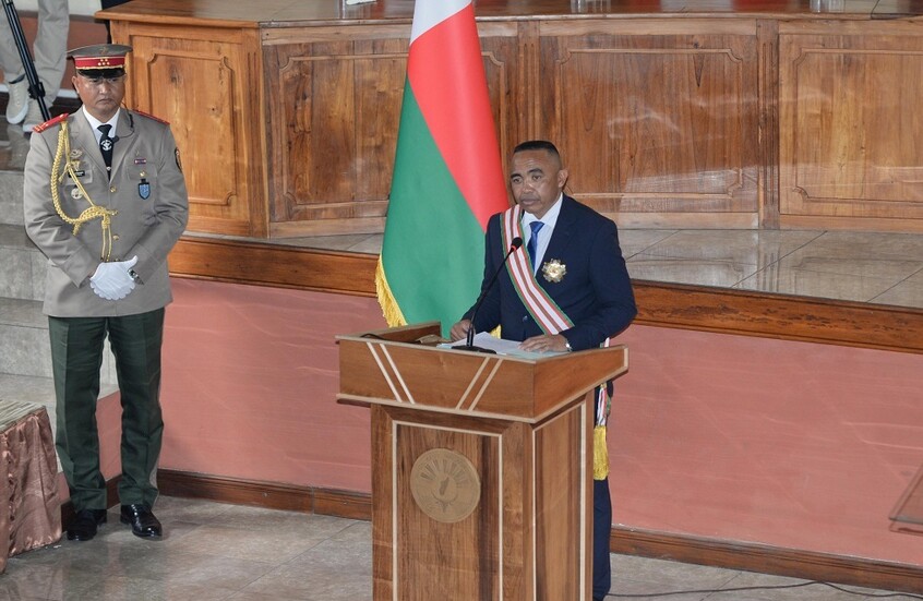 رئيس مدغشقر الجديد يعلن أن البلاد في وضع حرج ويطلب مساعدة المجتمع الدولي