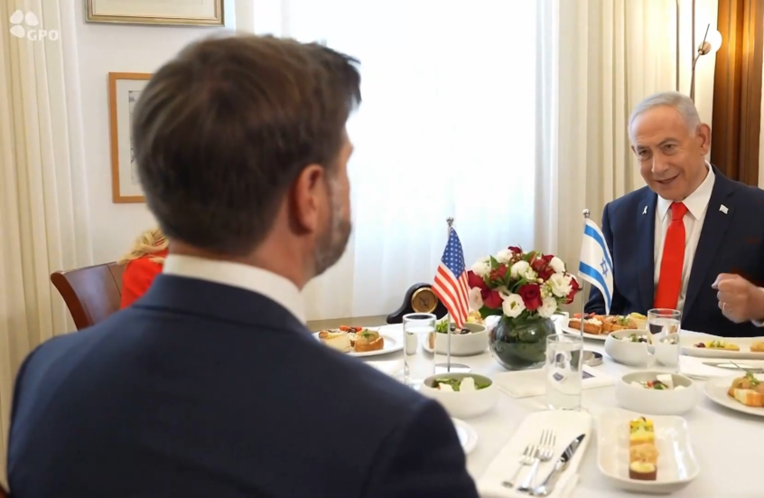 نتنياهو يستقبل فانس في القدس على مأدبة إفطار